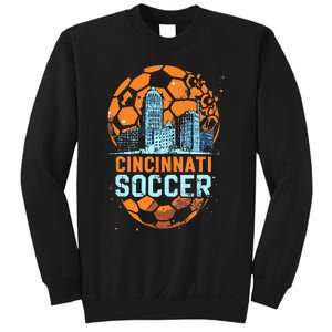 Cincinnati Soccer City Skyline Cool Cincy 513 Sweatshirt