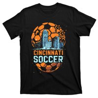 Cincinnati Soccer City Skyline Cool Cincy 513 T-Shirt