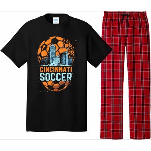 Cincinnati Soccer City Skyline Cool Cincy 513 Pajama Set