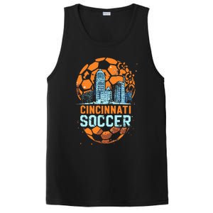 Cincinnati Soccer City Skyline Cool Cincy 513 PosiCharge Competitor Tank