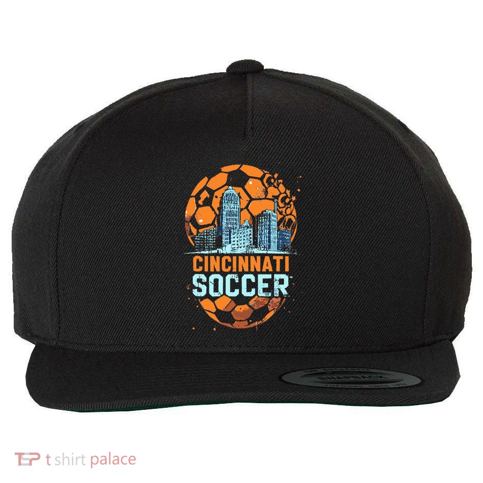 Cincinnati Soccer City Skyline Cool Cincy 513 Wool Snapback Cap
