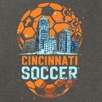 Cincinnati Soccer City Skyline Cool Cincy 513 Cotton Canvas Backpack