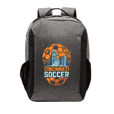 Cincinnati Soccer City Skyline Cool Cincy 513 Vector Backpack