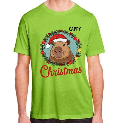 Capybara Santa Clause Christmas Adult ChromaSoft Performance T-Shirt