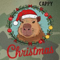Capybara Santa Clause Christmas Legacy Tie Dye Trucker Hat