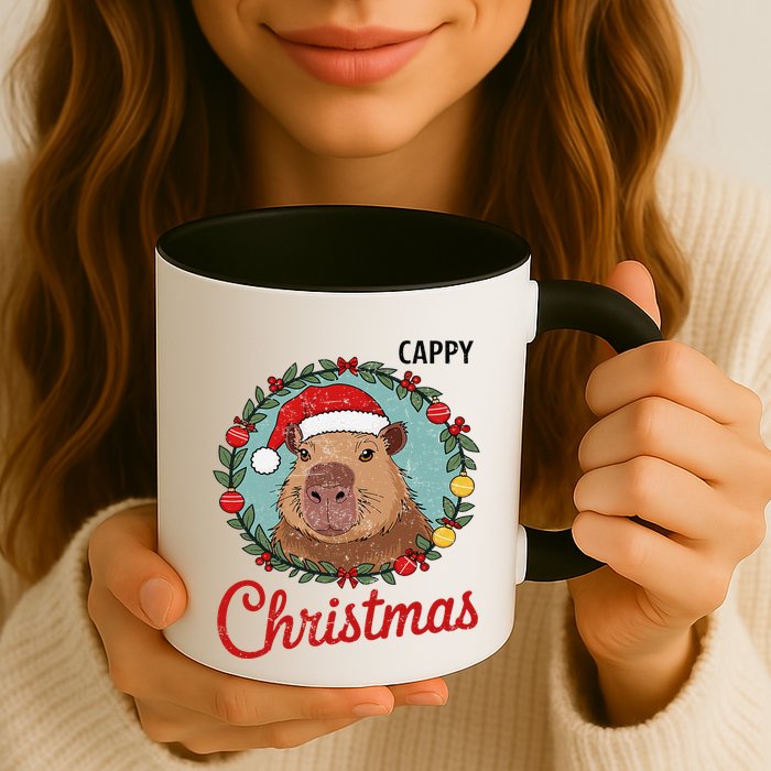 Capybara Santa Clause Christmas Mug