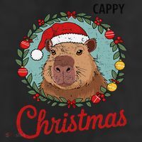 Capybara Santa Clause Christmas 11oz C Handle Ceramic Mug