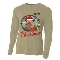 Capybara Santa Clause Christmas Cooling Performance Long Sleeve Crew