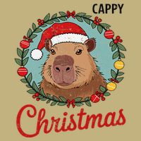 Capybara Santa Clause Christmas Cooling Performance Long Sleeve Crew