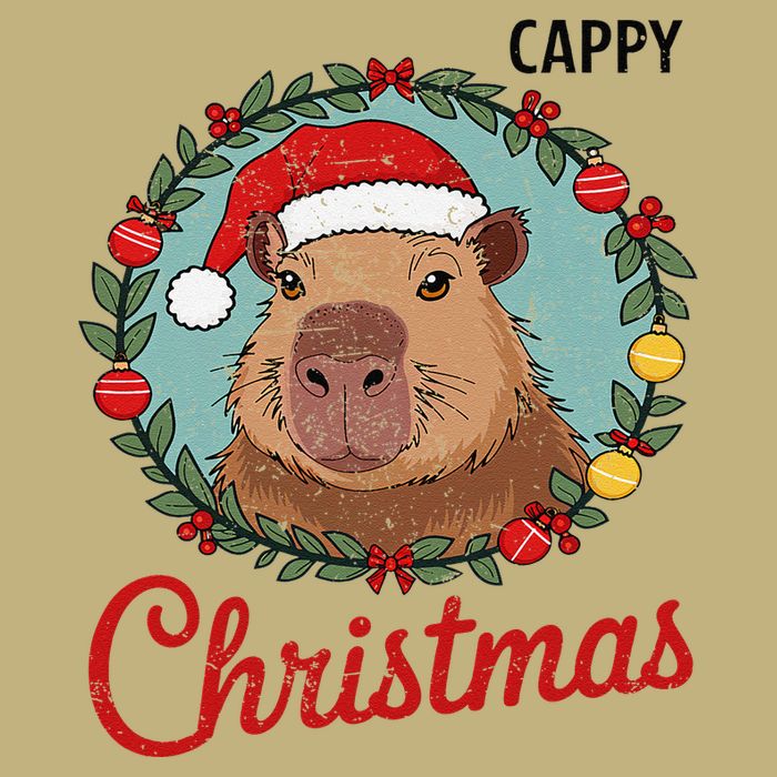 Capybara Santa Clause Christmas Cooling Performance Long Sleeve Crew