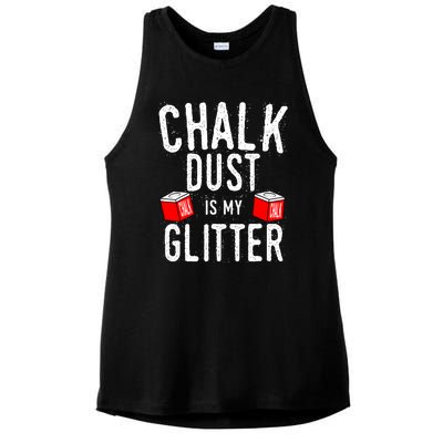 Cute Sport Chalk Dust Is My Billiard Player Snooker Gift Ladies PosiCharge Tri-Blend Wicking Tank