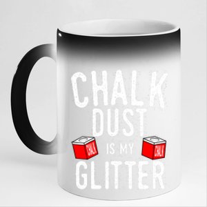 Cute Sport Chalk Dust Is My Billiard Player Snooker Gift 11oz Black Color Changing Mug