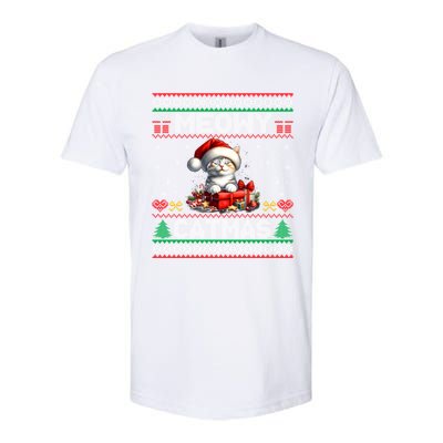 Cat Santa Christmas Kitten Xmas Ugly Meowy Catmas Softstyle® CVC T-Shirt