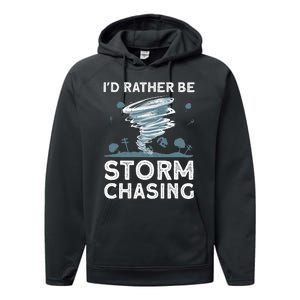 Cool Storm Chasing Hurricane Hunter Performance Fleece Hoodie