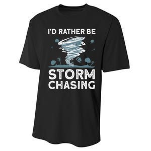 Cool Storm Chasing Hurricane Hunter Performance Sprint T-Shirt