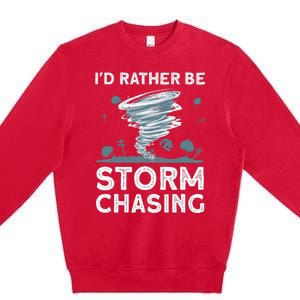 Cool Storm Chasing Hurricane Hunter Premium Crewneck Sweatshirt