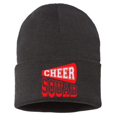 Cheer Squad Cheerleading Funny Cheerleader Gifts Sustainable Knit Beanie