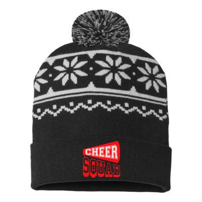 Cheer Squad Cheerleading Funny Cheerleader Gifts USA-Made Snowflake Beanie