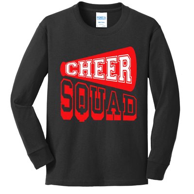 Cheer Squad Cheerleading Funny Cheerleader Gifts Kids Long Sleeve Shirt