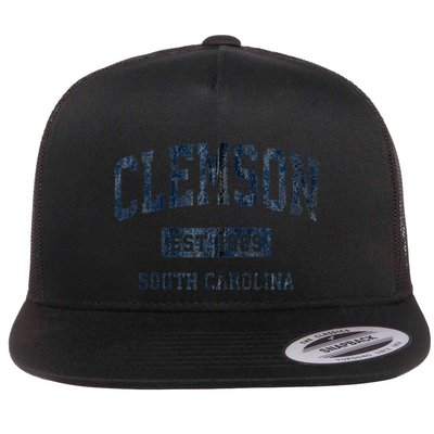 Clemson South Carolina Sc Vintage Athletic Sports Flatbill Hat
