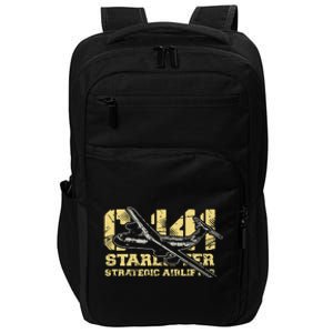 C141 Starlifter C141 Strategic Airlifter Military Aircraft Impact Tech Backpack