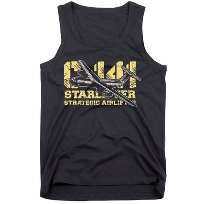 C141 Starlifter C141 Strategic Airlifter Military Aircraft Tank Top