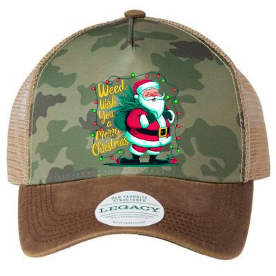 Christmas Snowflake Cannabis Marijuana Weed Leaf 420 Funny Gift Legacy Tie Dye Trucker Hat