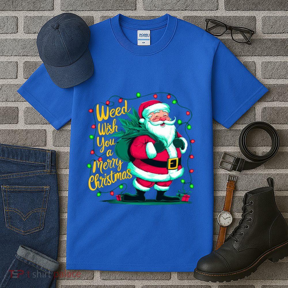 Christmas Snowflake Cannabis Marijuana Weed Leaf 420 Funny Gift Tall T-Shirt