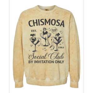 Chismosa Social Club Latina Mexicana Hispanic Colorblast Crewneck Sweatshirt