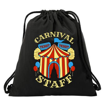 Carnival Staff Circus Event Security Ringmaster Lover Quote Drawstring Bag