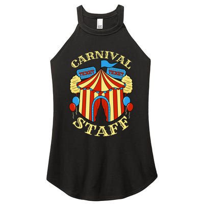 Carnival Staff Circus Event Security Ringmaster Lover Quote Women's Perfect Tri Rocker Tank