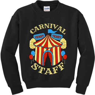 Carnival Staff Circus Event Security Ringmaster Lover Quote Kids Sweatshirt