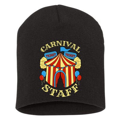 Carnival Staff Circus Event Security Ringmaster Lover Quote Short Acrylic Beanie