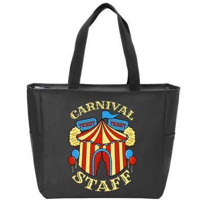 Carnival Staff Circus Event Security Ringmaster Lover Quote Zip Tote Bag