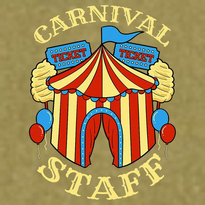 Carnival Staff Circus Event Security Ringmaster Lover Quote Garment-Dyed Women's Muscle Tee