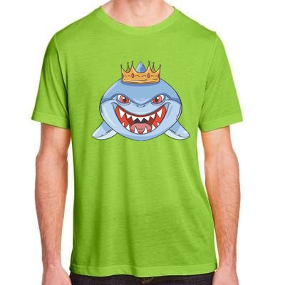 Cartoon Shark Crown Adult ChromaSoft Performance T-Shirt