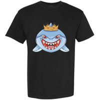 Cartoon Shark Crown Garment-Dyed Heavyweight T-Shirt