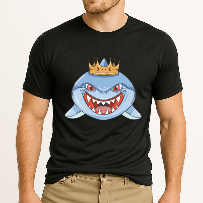 Cartoon Shark Crown Performance Shirt