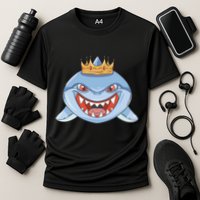 Cartoon Shark Crown Performance Shirt