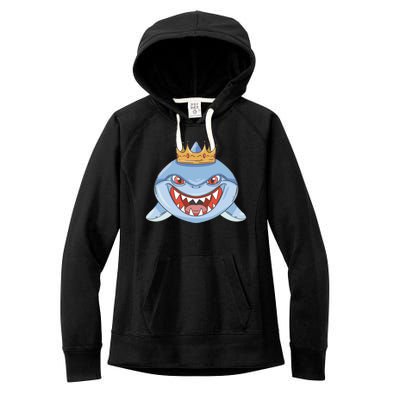 Cartoon Shark Crown Women's Fleece Hoodie