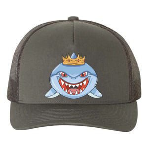 Cartoon Shark Crown Yupoong Adult 5-Panel Trucker Hat