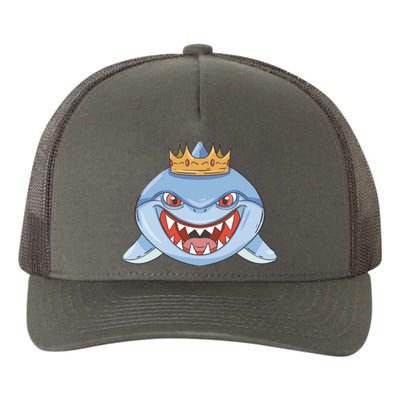 Cartoon Shark Crown Yupoong Adult 5-Panel Trucker Hat