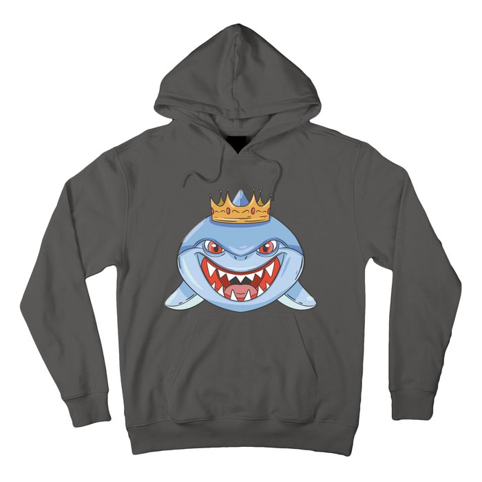 Cartoon Shark Crown Hoodie