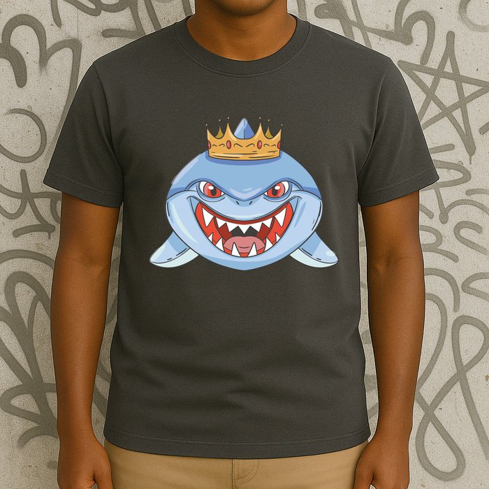 Cartoon Shark Crown T-Shirt