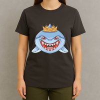 Cartoon Shark Crown T-Shirt