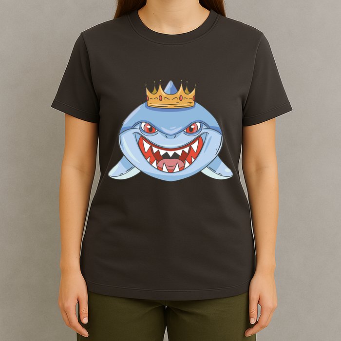 Cartoon Shark Crown T-Shirt