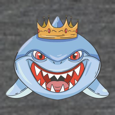 Cartoon Shark Crown T-Shirt