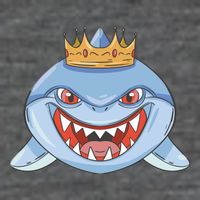 Cartoon Shark Crown T-Shirt
