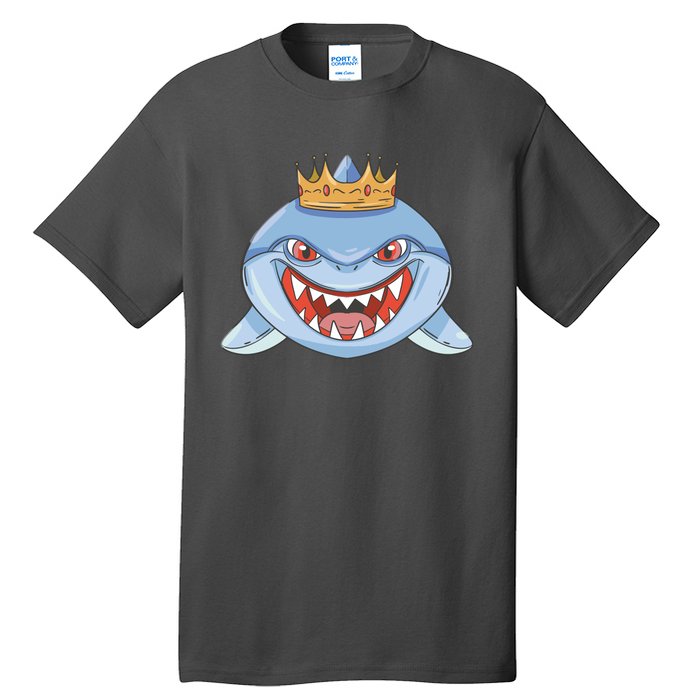 Cartoon Shark Crown Tall T-Shirt