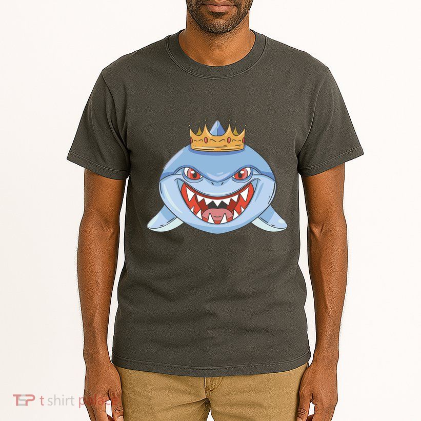 Cartoon Shark Crown Tall T-Shirt